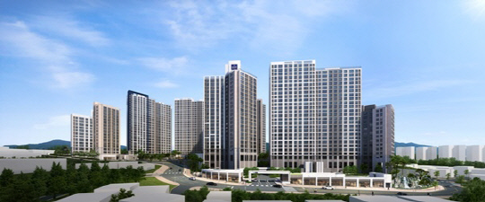 동문건설 '파주 문산역 3차 동문 디 이스트 센트럴' 투시도. <동문건설 제공>